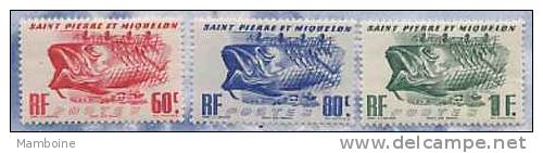 SPM ~ N 329/331 ~ Morue.  Neuf  X  ( Trace De Charniere Legere ) - Unused Stamps