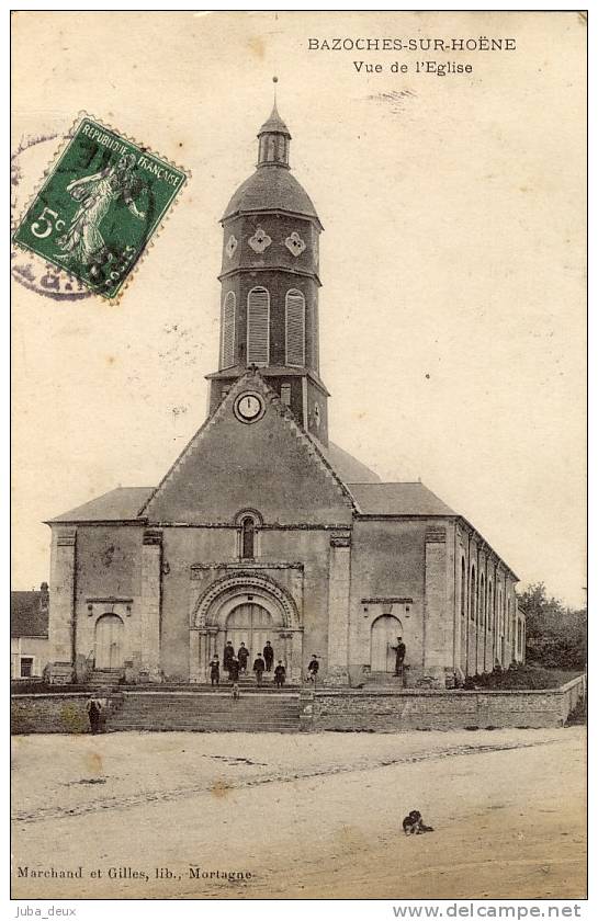 Bazoches Sur Hoëne .  Vue De L' Eglise . - Bazoches Sur Hoene