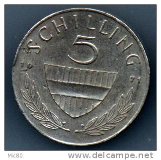 Autriche 5 Shillings 1971 Ttb - Austria