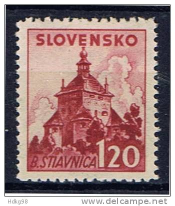 SK+ Slowakei 1941 Mi 81* Gebäude - Unused Stamps