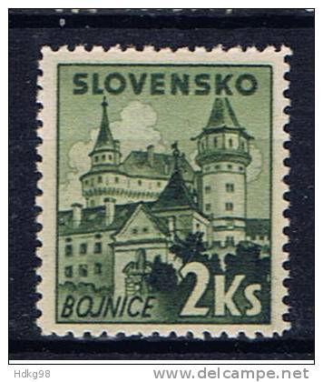 SK+ Slowakei 1941 Mi 84* Burg - Unused Stamps