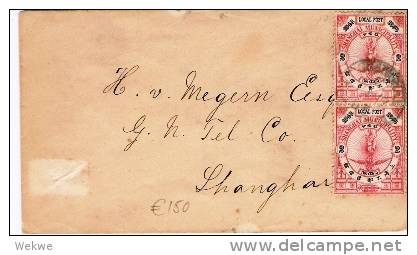 C-LP009/  CHINA - Shanghai, Jubilee Franking 1898 (Local Post) - Covers & Documents