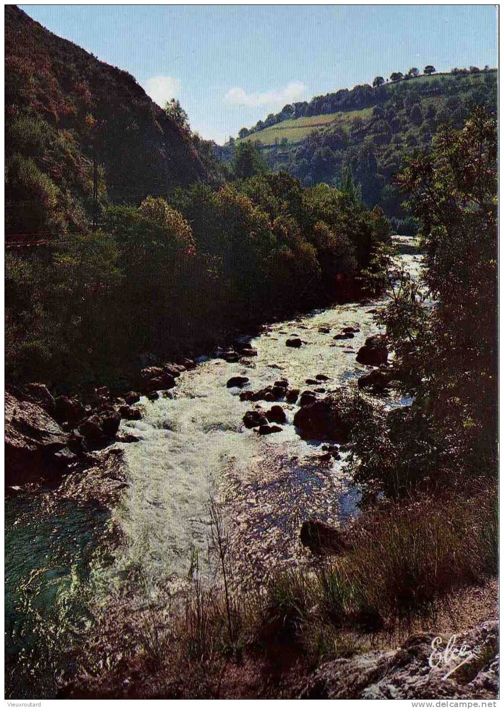 CPSM.  CONTRE JOUR SUR GORGES DE LA NIVE PRES DU PAS DE ROLAND. DATEE 1968. - Controluce