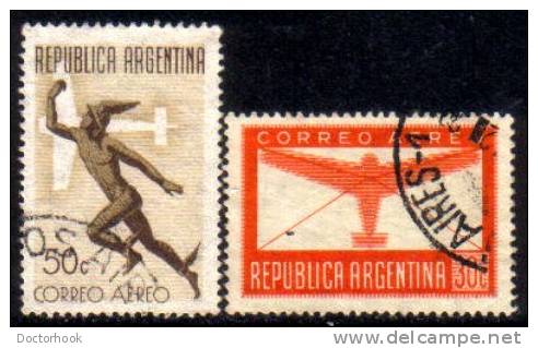 ARGENTINA   Scott #  C 43-4 F-VF USED - Posta Aerea