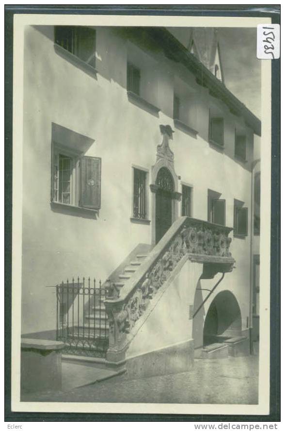 BÜNDNER TREPPE AM PLANTA-HAUS IN ZUOZ   - TB - Zuoz