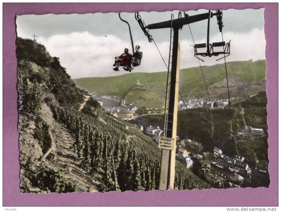 COCHEM An Der Mosel - Sesselbahn. Carte Petit Format 9 X 6,5 Cm - Cochem