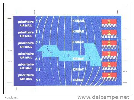 KIRIBATI 1993, Maps & Flags $1, IMPERF PROOF  [epreuve,Druckprobe, Prueba,prova,proeven] - Kiribati (1979-...)