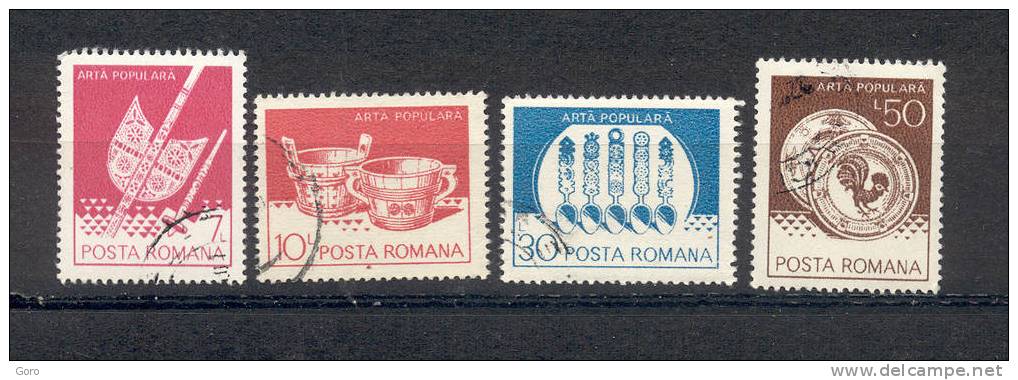 Rumanía  1982.-  Y&T Nº   3427 - 3430 - 3432/33 - Usado