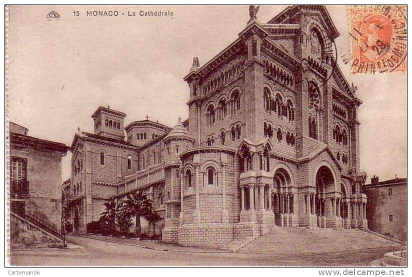 Timbre De 25 De Monaco Sur Carte - 1929 - Marcophilie