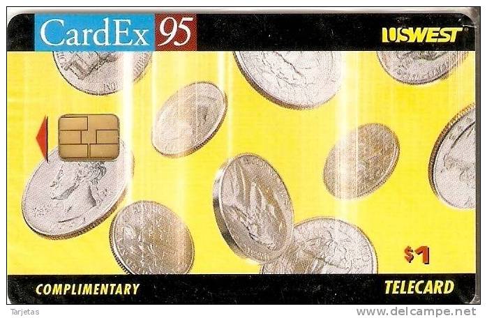 TARJETA DE USA DEL CARDEX 95 DE MONEDAS- COIN  NUEVA-MINT - Stamps & Coins