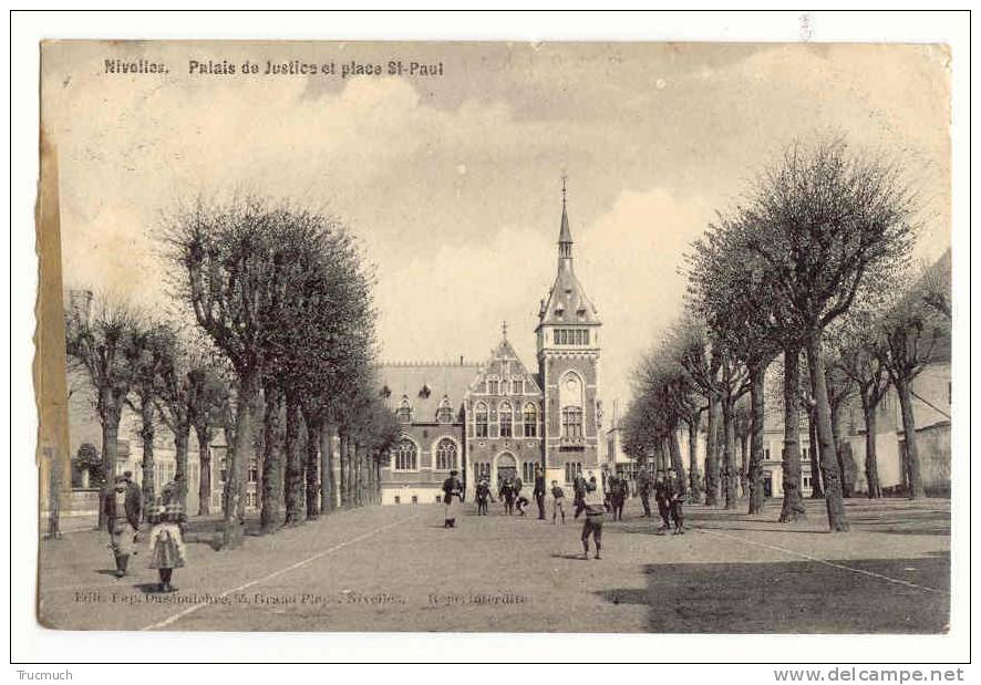 C7872 - NIVELLES - Palais De Justice Et Place St Paul - Nivelles