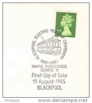 1985 Grande Bretagne Blackpool  Tram Tramway - Tramways