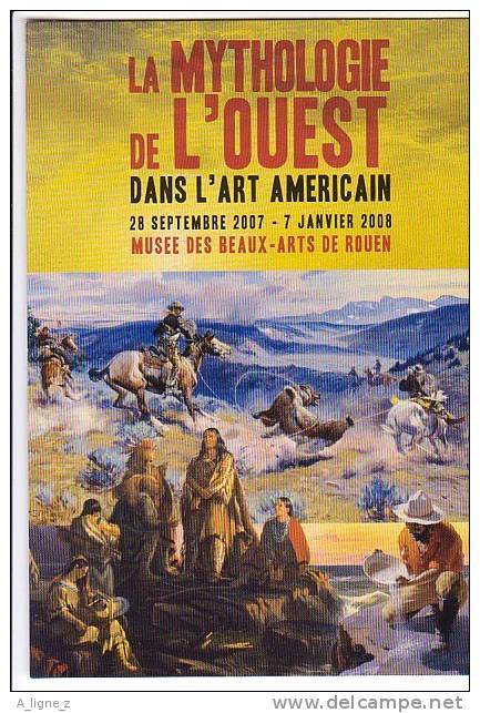 M CP CART´COM CARTCOM MYTHOLOGIE DE L´OUEST AMERICAIN EXPO COW BOY, INDIENS, CHERCHEUR D´OR ROUEN - Non Classés