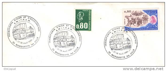 1985 France 59 Marquette Les Lille   Tram Tramway - Tramways