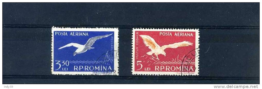 - ROUMANIE . POSTE AERIENNE 1957 . OBLITERES - Gebruikt