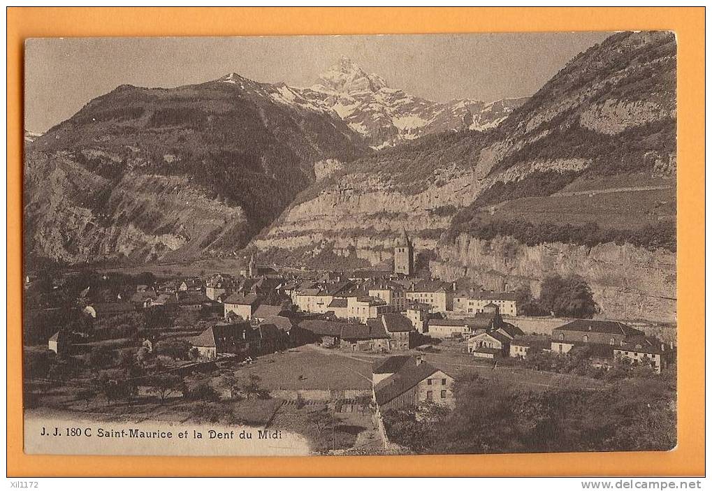 D165, Valais, Saint Maurice Et La Dent Du Midi. - Saint-Maurice