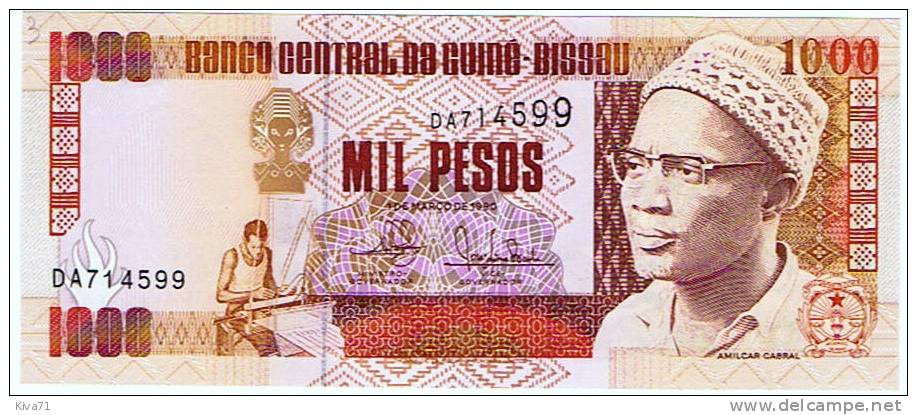 1000 Pesos  "GUINEA-BISSAU" 1er Mars 1990  UNC    Ble 35 - Guinee-Bissau