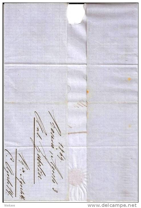 Arg131/ ARGENTINIEN -  Rivadavia 1869 Rosario - Briefe U. Dokumente