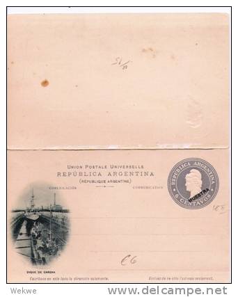 Arg139/  ARGENTINIEN - Bildkarte Dique De Carena, Schiffsanlegeplatz (Muestra) 18 II - Ganzsachen