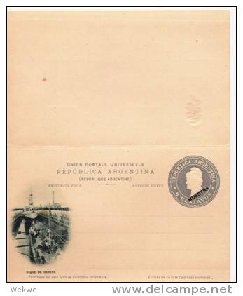 Arg139/  ARGENTINIEN - Bildkarte Dique De Carena, Schiffsanlegeplatz (Muestra) 18 II - Ganzsachen