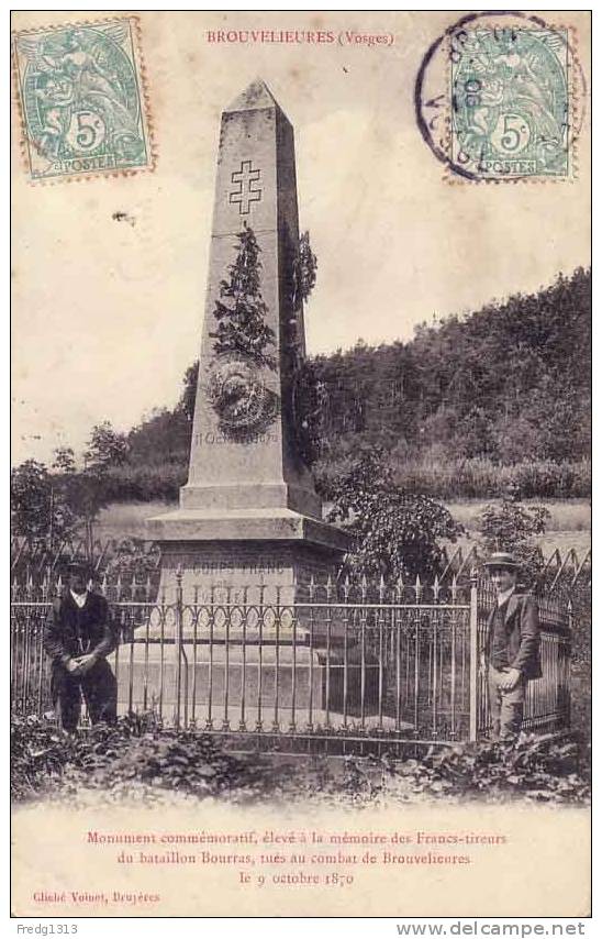 Brouvlieures - Monument A La Memoire Des Francs Tireurs - Brouvelieures