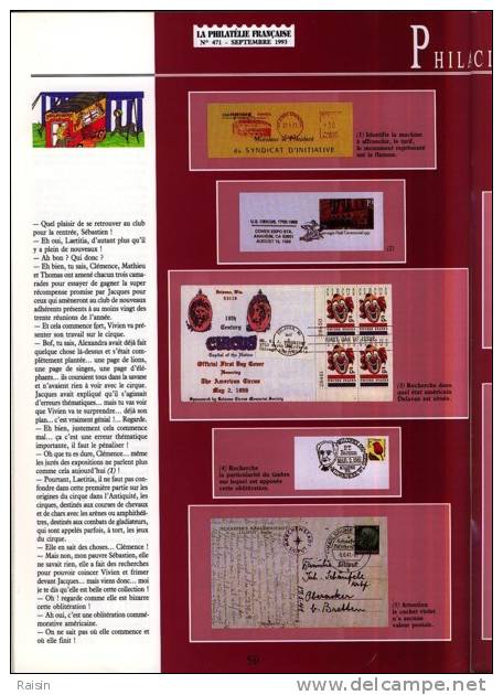 La Philatélie Française N°471 Sept. 1993  Organe Officiel  TBE - Francesi (dal 1941))