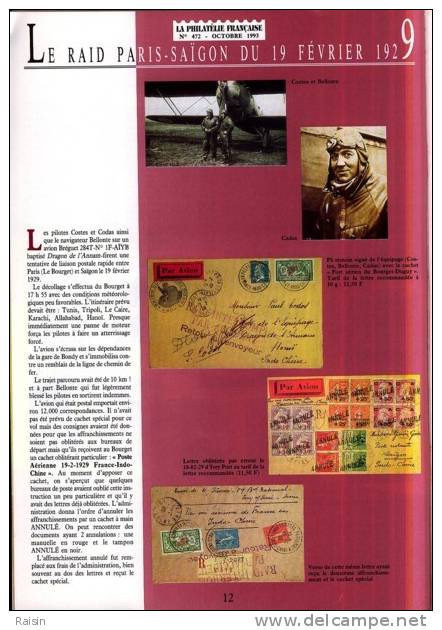 La Philatélie Française N°472 Octobre 1993  Organe Officiel  TBE - Francesi (dal 1941))