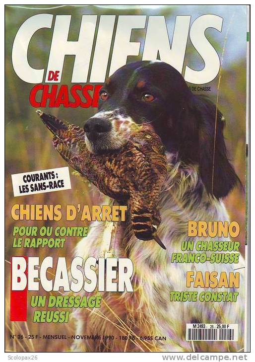 Chiens De Chasse N° 26 Novembre 1990 - Jagen En Vissen