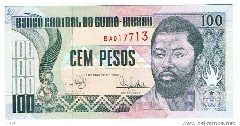 100 Pesos  "GUINEA-BISSAU" 1er Mars 1990 UNC    Ble 35 - Guinea–Bissau