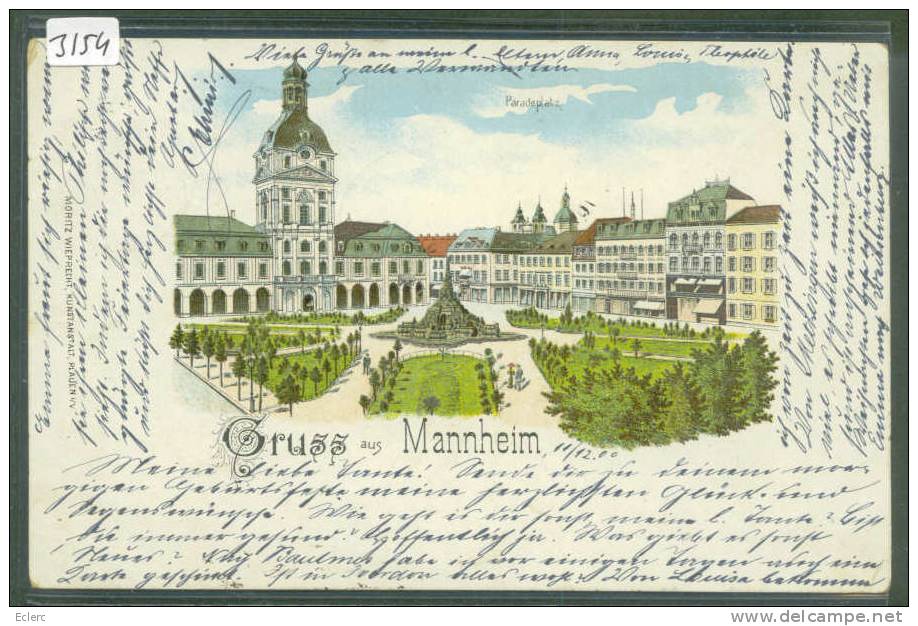 DEUTSCHLAND - GRUSS AUS MANNHEIM  - LITHO - TB - Mannheim