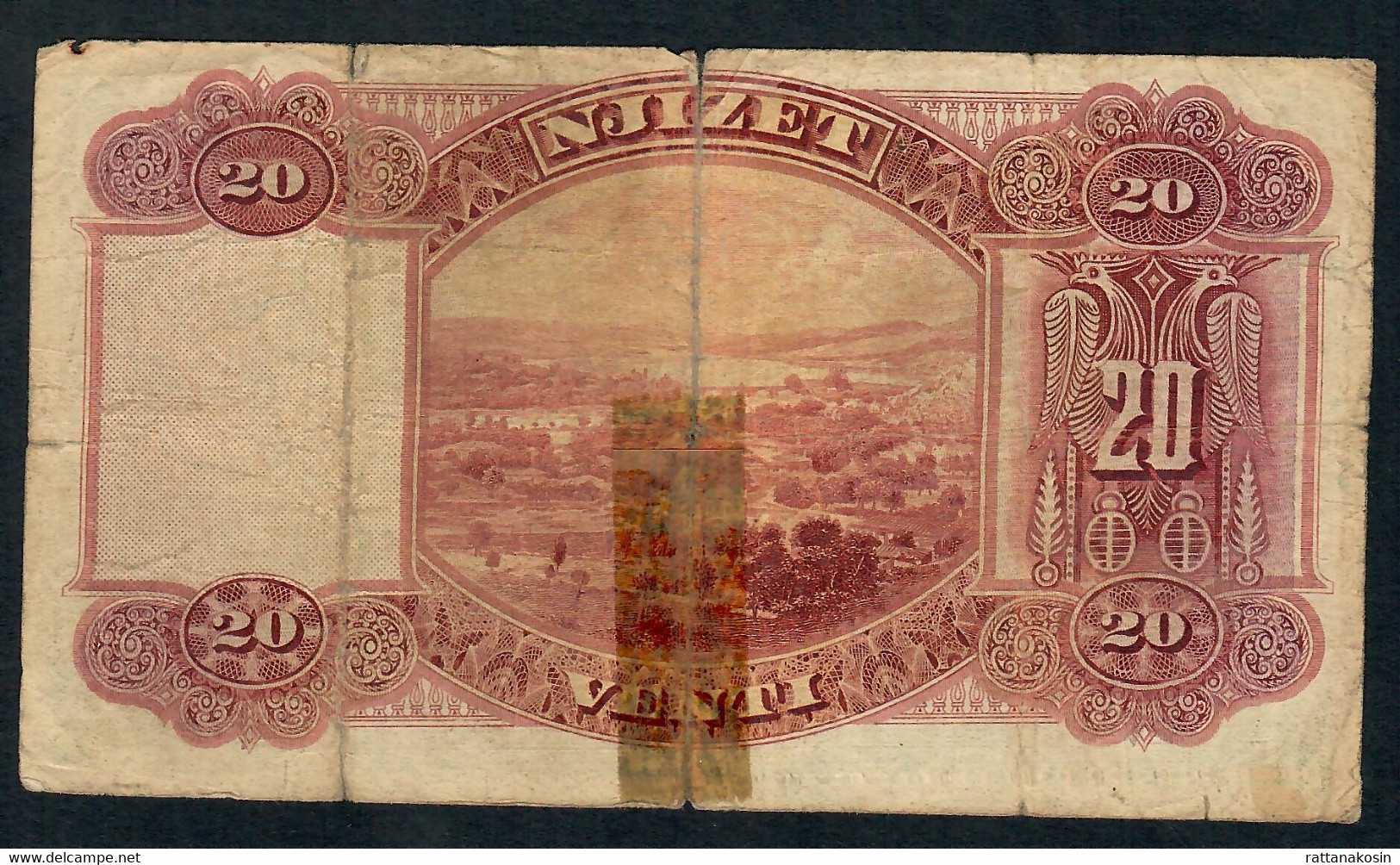 ALBANIA P3a   20   FRANKA  ARI  1926  * FINE * - Albanie