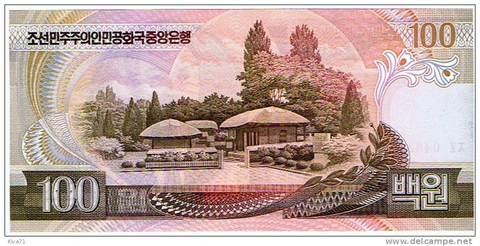 100 Won  "COREE Du NORD"  1992    P43  UNC  Ro 13 - Corée Du Nord