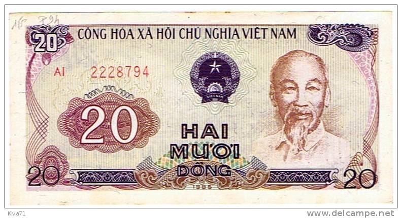 20 Dong "  Viet-Nam"   P94    UNC      Ro 76 78 - Viêt-Nam