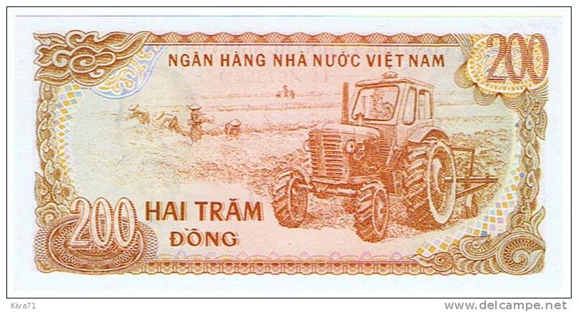 200 Dong "  Viet-Nam"   P100a    UNC      Ro 76 78 - Vietnam