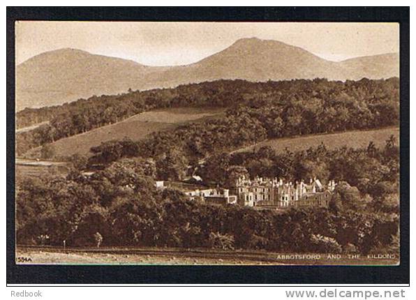 Early Postcard Abbotsford & The Eildons Melrose Roxburghshire Scotland  - Ref 245 - Roxburghshire