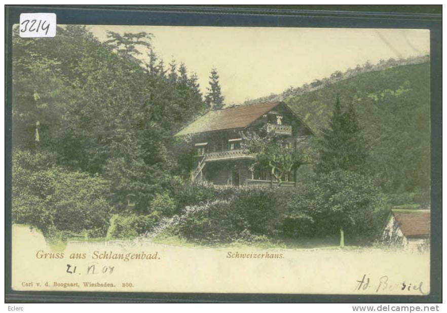 DEUTSCHLAND - GRUSS AUS SCHLANGENBAD - TB - Schlangenbad