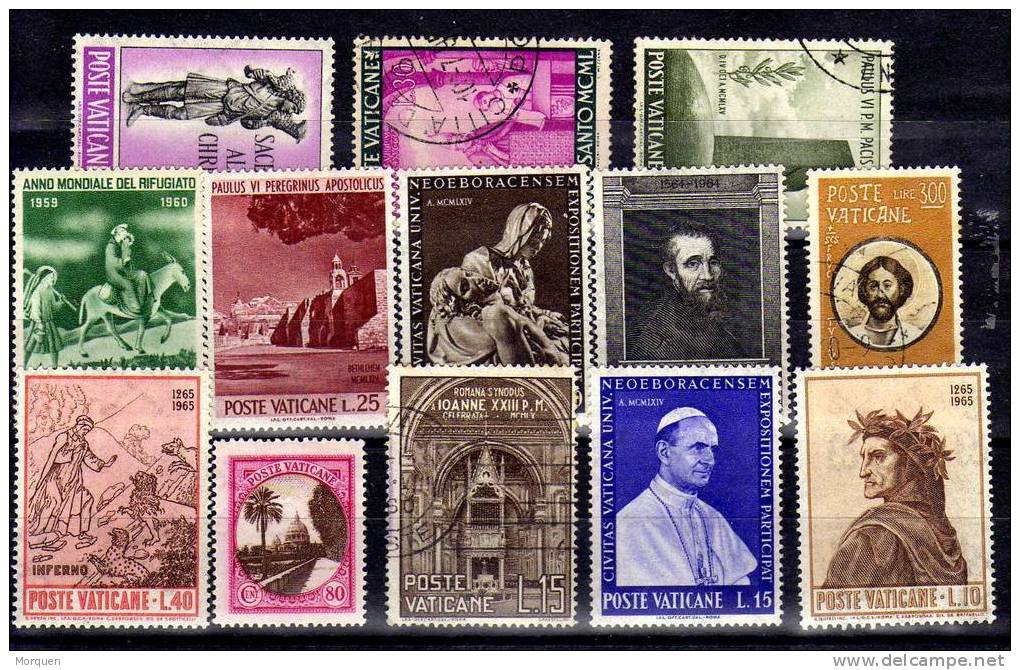 Lote 13 Sellos Varios Vaticano - Unused Stamps