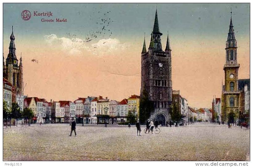 Kortrijk - Courtrai - Groote Markt. - Kortrijk