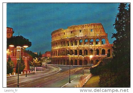 CP - ROMA DI NOTTE - IL COLOSSEO - LE COLISEE - 33061 - Colosseum