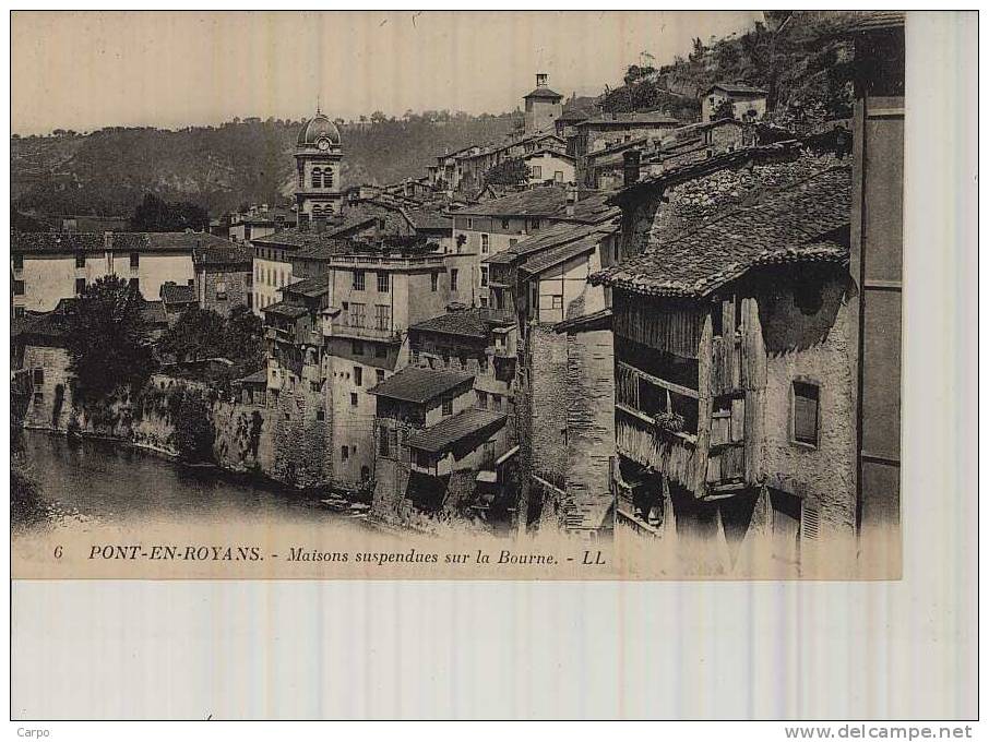 PONT-EN-ROYANS. - Maisons Suspendues Sur La Bourne. - Pont-en-Royans