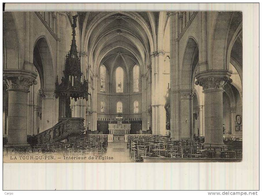 LA TOUR-DU-PIN. - Intérieur De L'église. - La Tour-du-Pin