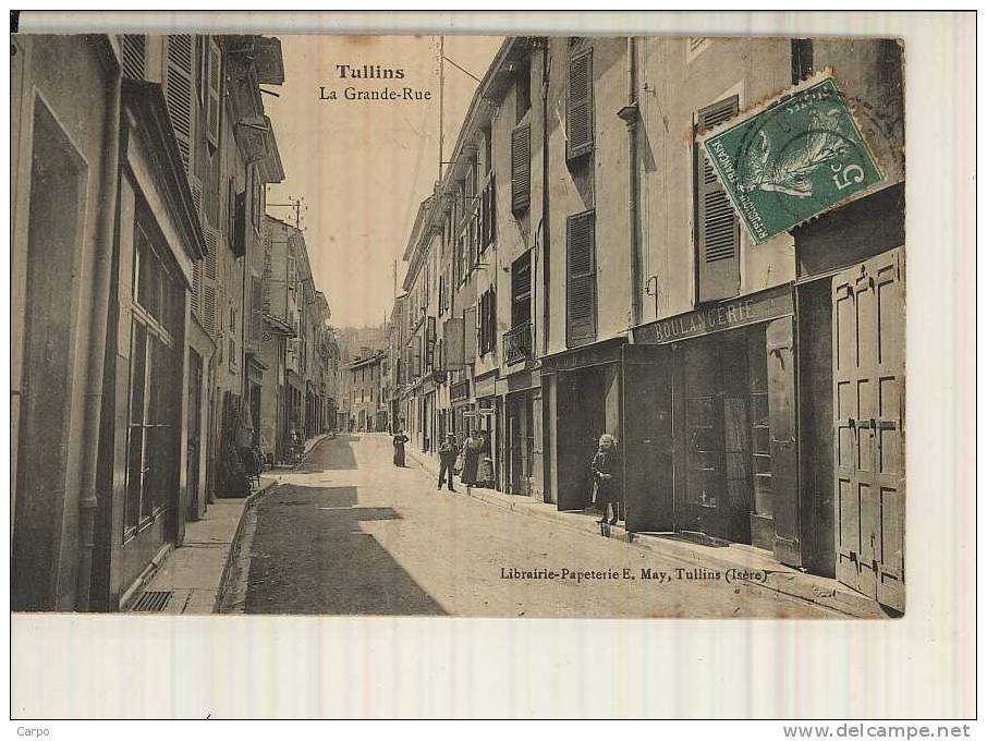 TULLINS. - La Grande-Rue. - Tullins