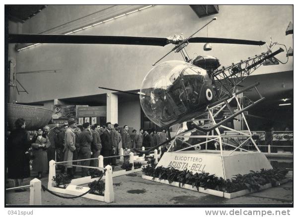 1954 Italia Milano  Hélicoptère  Elicottero  Helicopter  Salon Vol Vertical - Helicopters