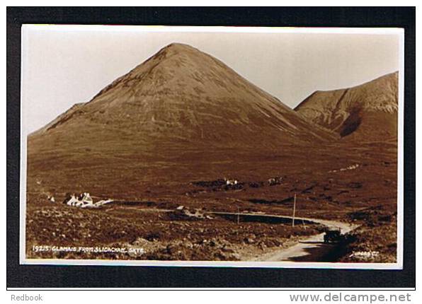 Judges Real Photo Postcard Isle Of Skye Scotland - Cottages Glamaig From Sligachan - Ref 246 - Inverness-shire