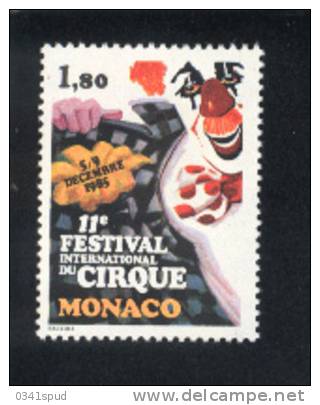 Monaco 10  Timbres  ** Never Hinged   Cirque Circus Circo - Circus