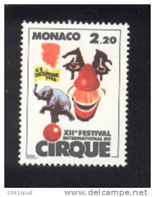 Monaco 10  timbres  ** never hinged   Cirque Circus Circo