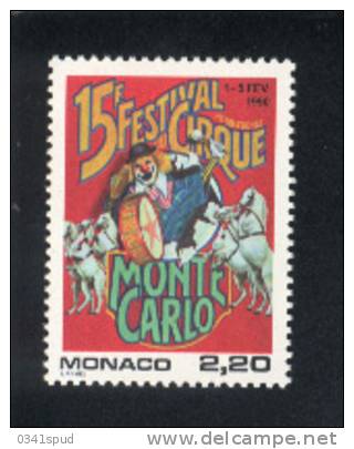 Monaco 10  timbres  ** never hinged   Cirque Circus Circo