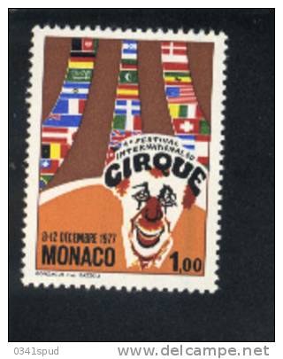 Monaco 10  timbres  ** never hinged   Cirque Circus Circo