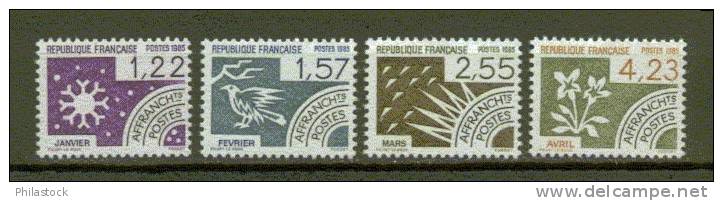 FRANCE PREOBLITERE N° 186 à 189 ** - 1964-1988