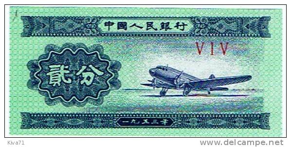 Coupon    " CHINE"   1953   Avion  UNC     R1 - Chine